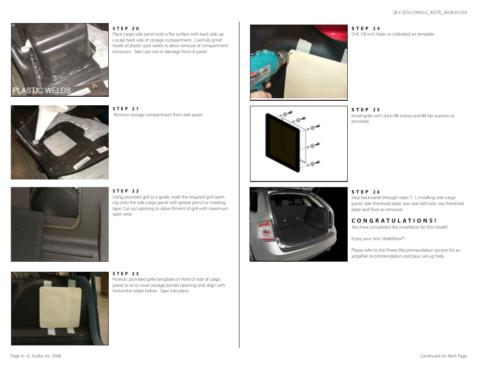 JL Audio Stealthbox 94376 User Manual | Page 4 / 5