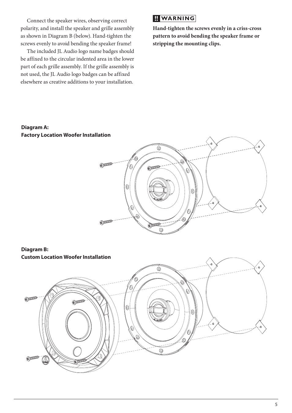 JL Audio C2-600x User Manual | Page 5 / 8