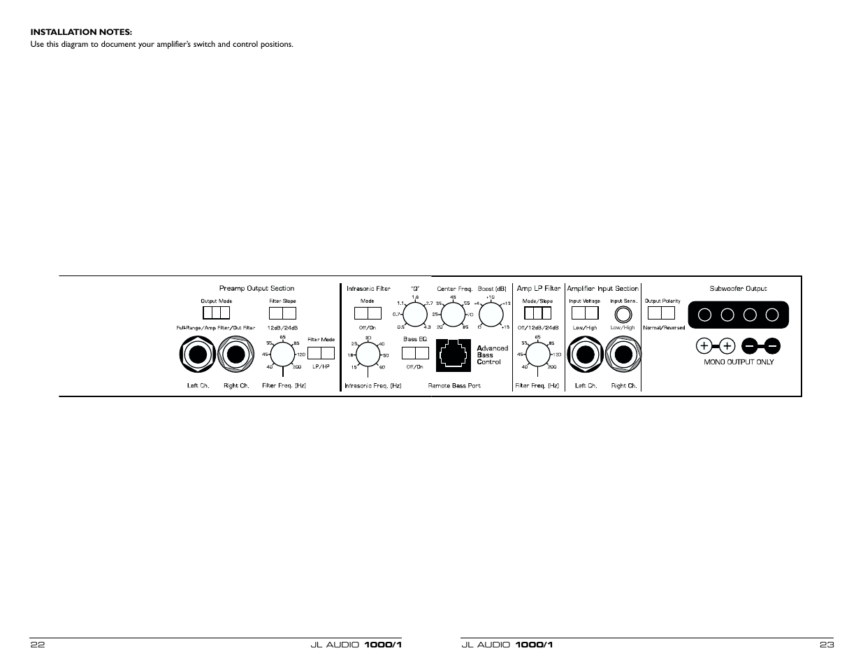 JL Audio 1000/1 User Manual | Page 12 / 13