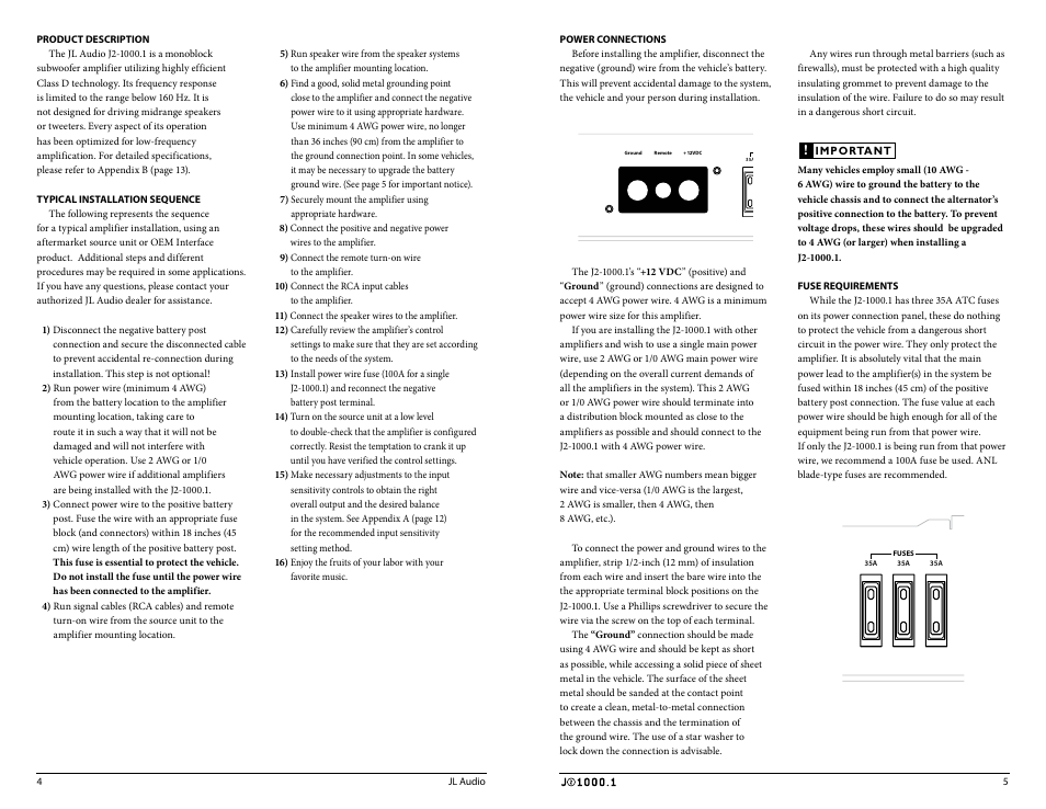 JL Audio J21000.1 User Manual | Page 3 / 11