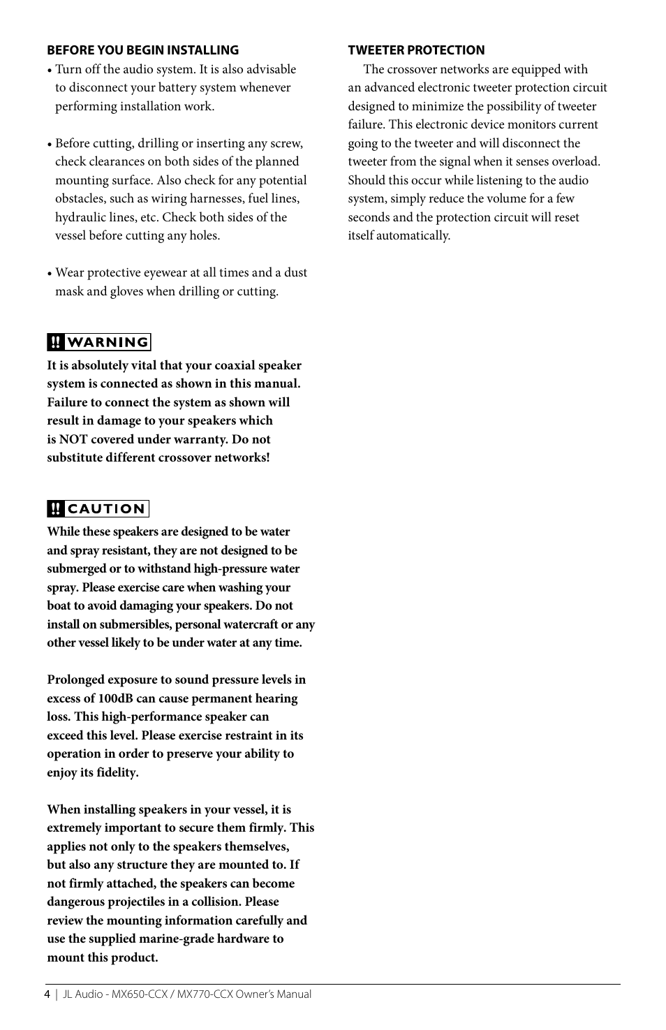 JL Audio MX770-CCX User Manual | Page 4 / 8