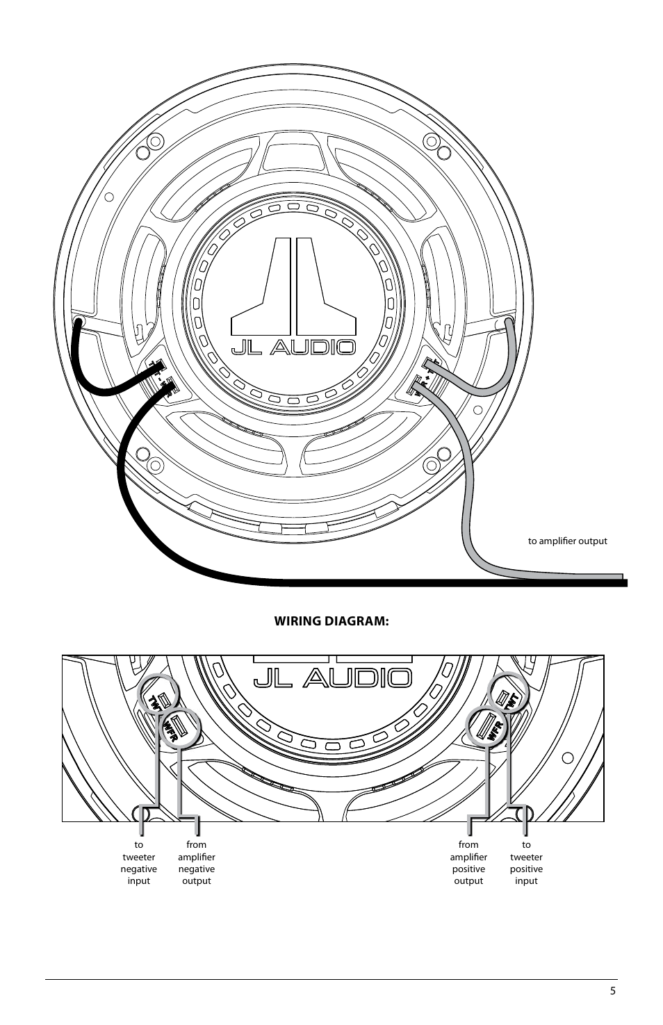 Wiring diagram | JL Audio MX770-CCX User Manual | Page 5 / 8