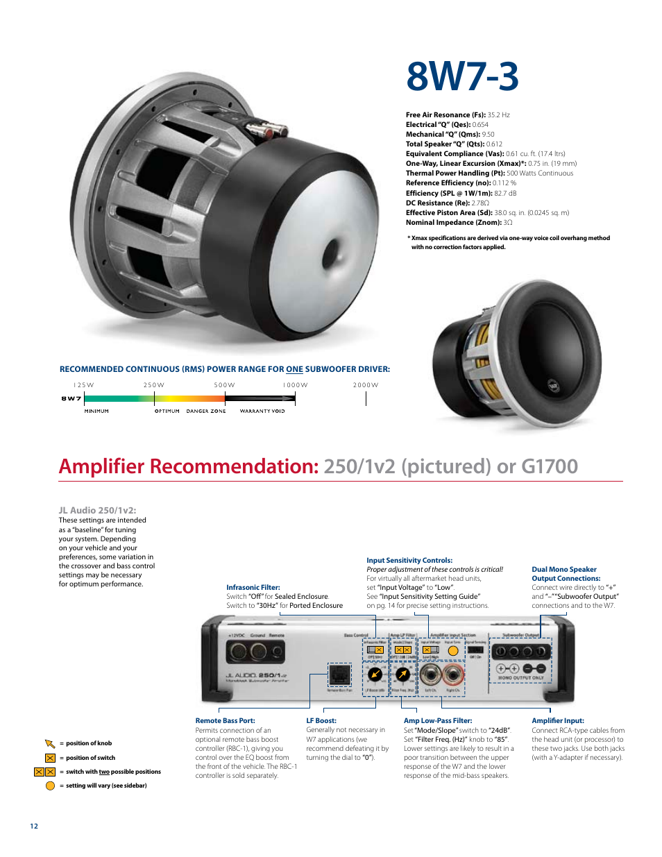 8w7-3 | JL Audio W7 User Manual | Page 12 / 16