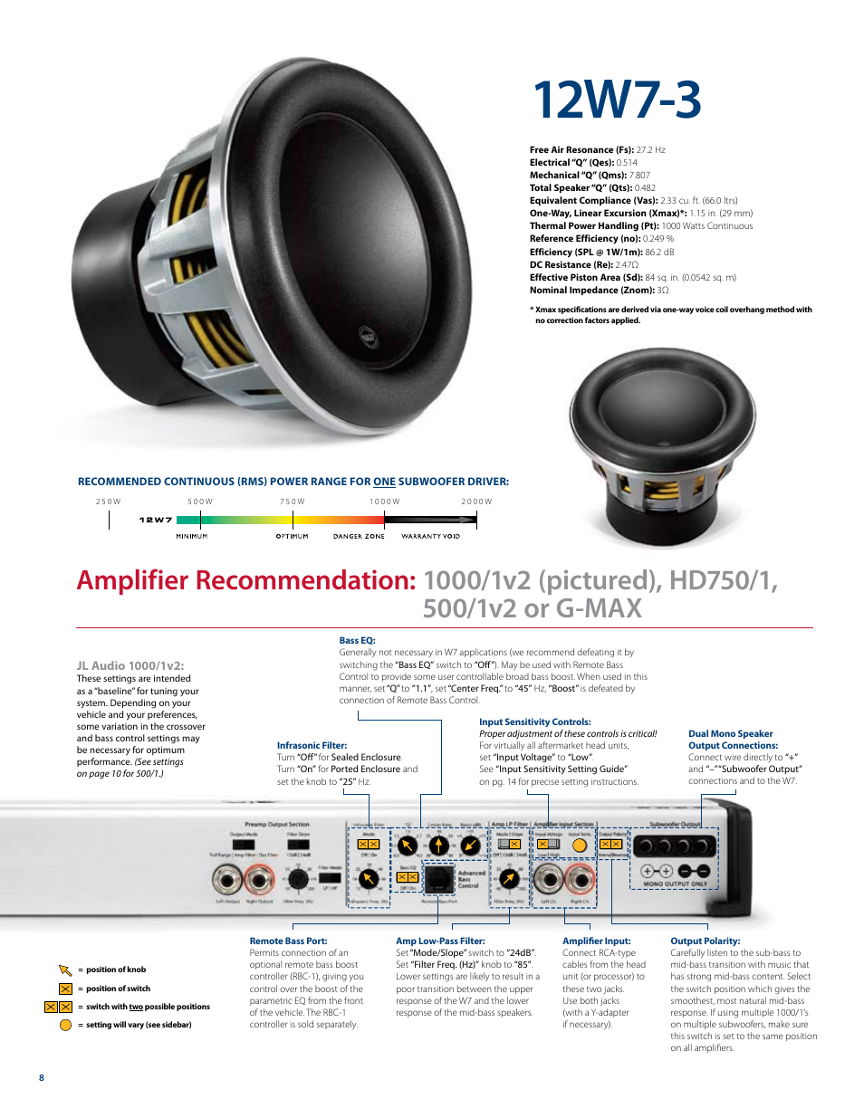 12w7-3 | JL Audio W7 User Manual | Page 8 / 16
