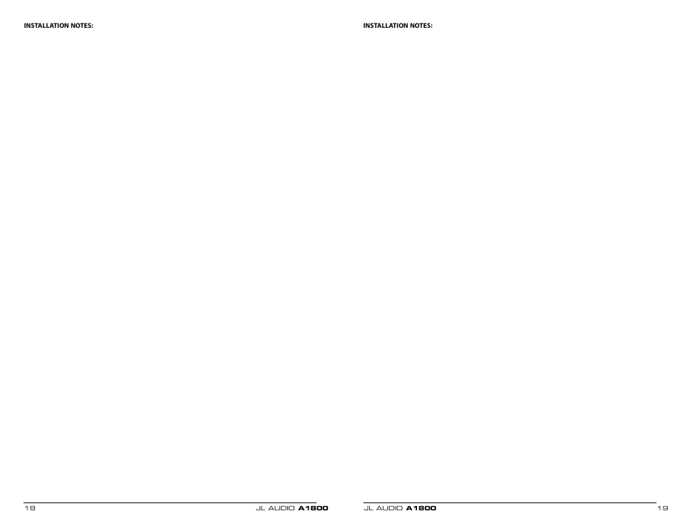 JL Audio A1800 User Manual | Page 10 / 11