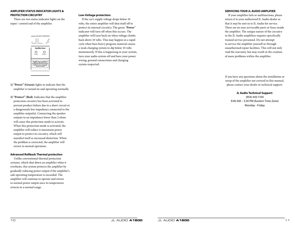 JL Audio A1800 User Manual | Page 6 / 11