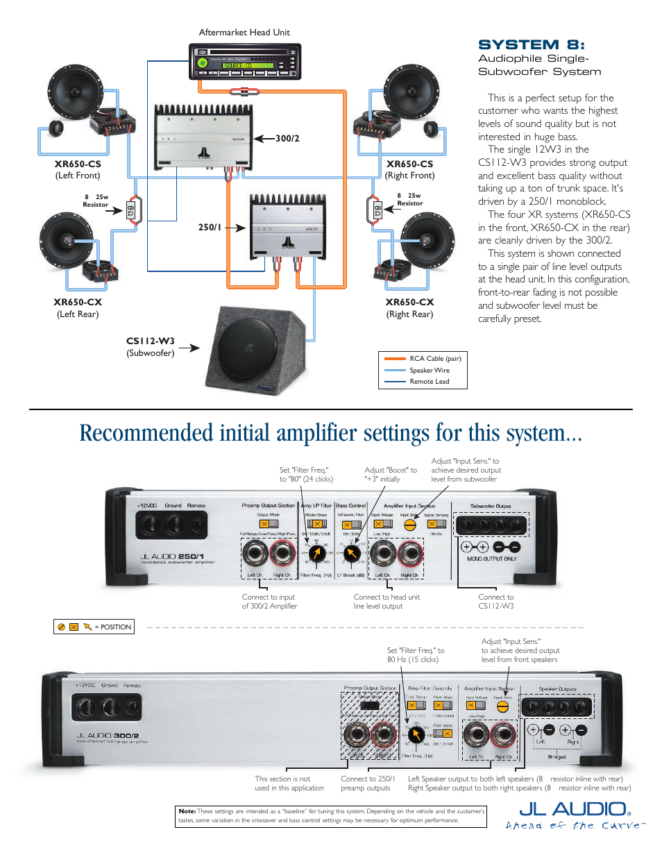 JL Audio XR650-CX User Manual | 1 page