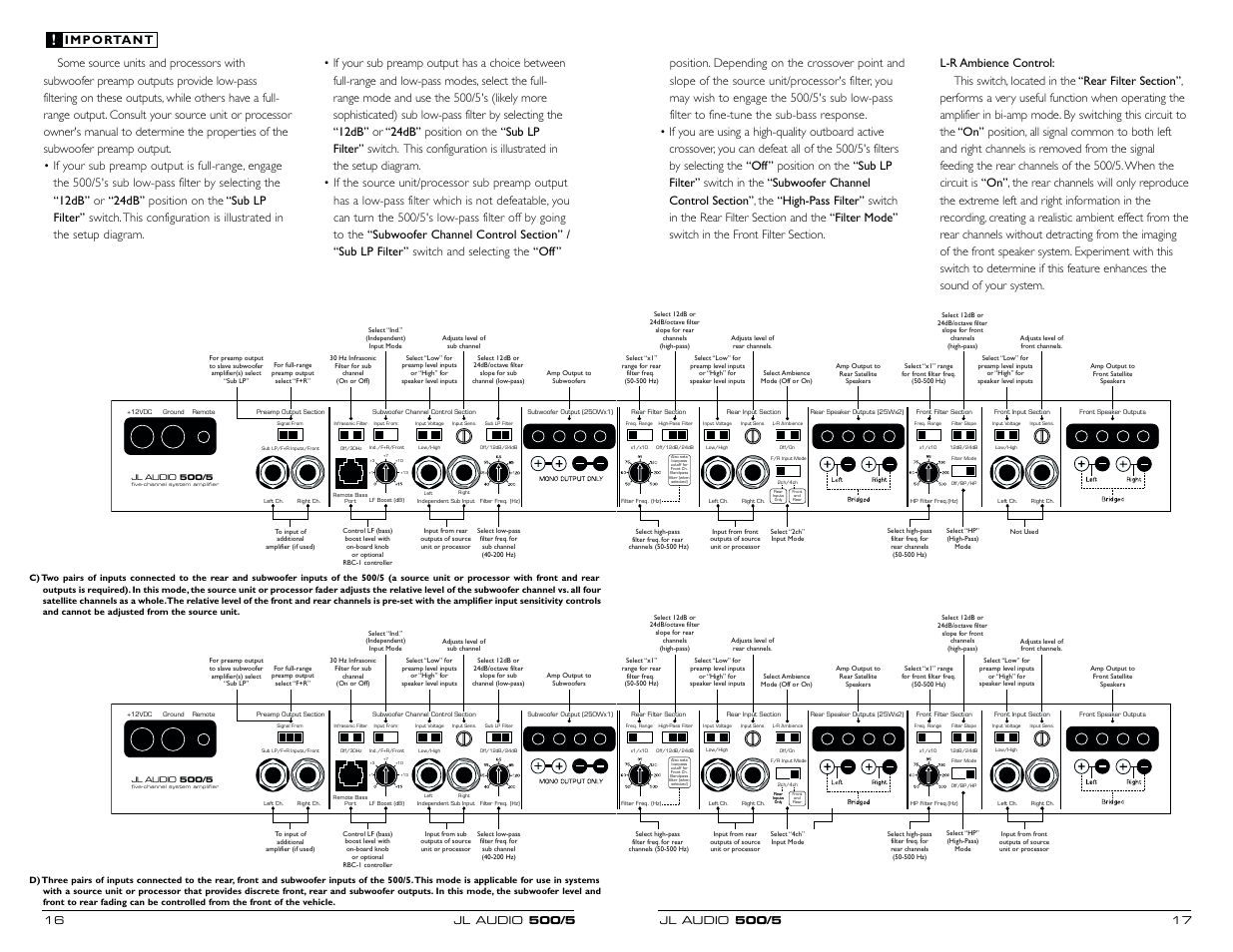 JL Audio 505 User Manual | Page 9 / 17