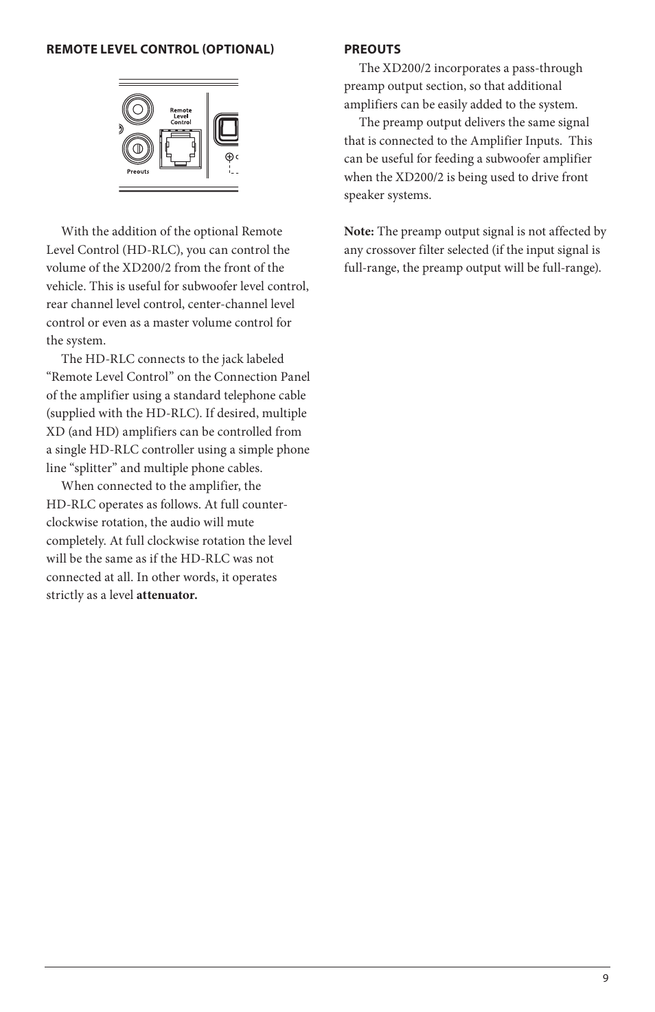JL Audio XD200/2 User Manual | Page 9 / 20