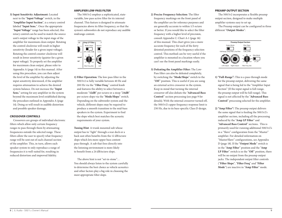 JL Audio 500/1v2 User Manual | Page 5 / 13