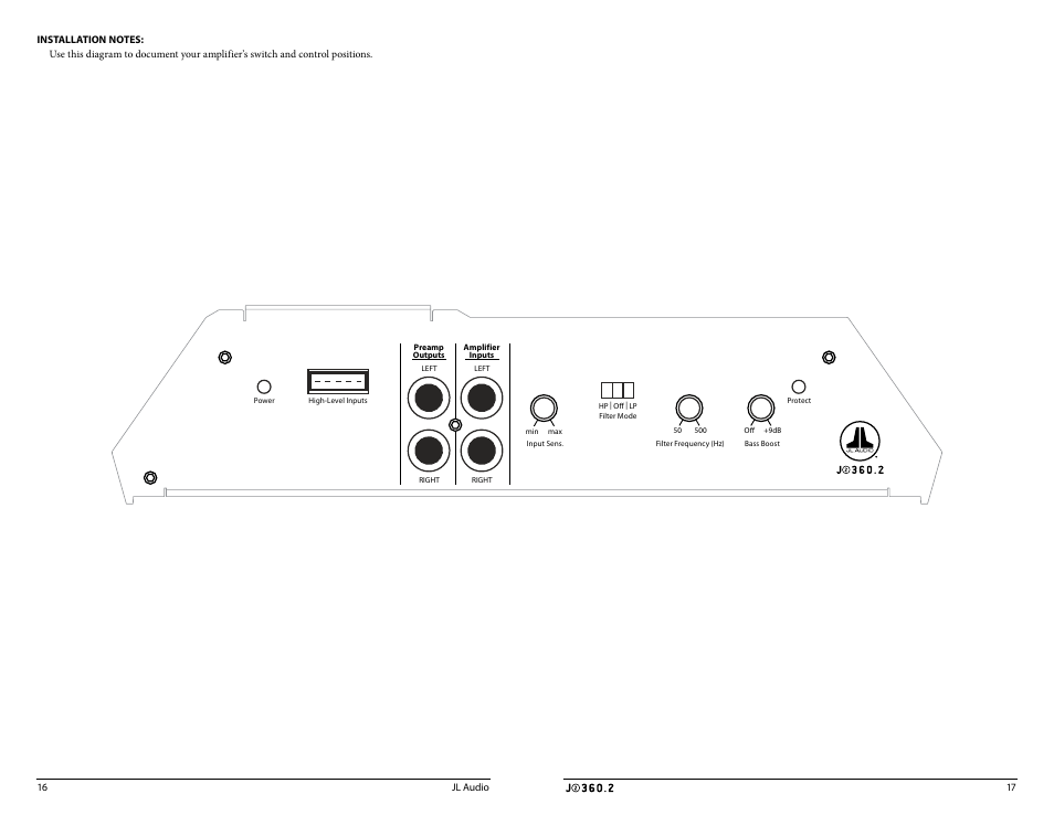 JL Audio J2360.2 User Manual | Page 9 / 11