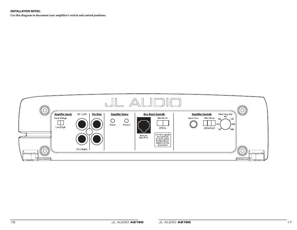 JL Audio A2150 User Manual | Page 9 / 11