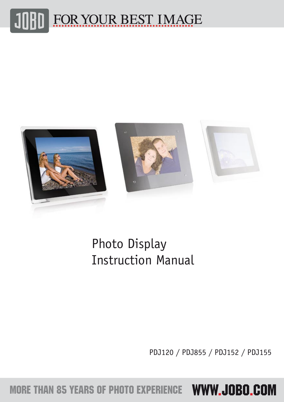 JOBO Photo Display PDJ120 User Manual | 7 pages