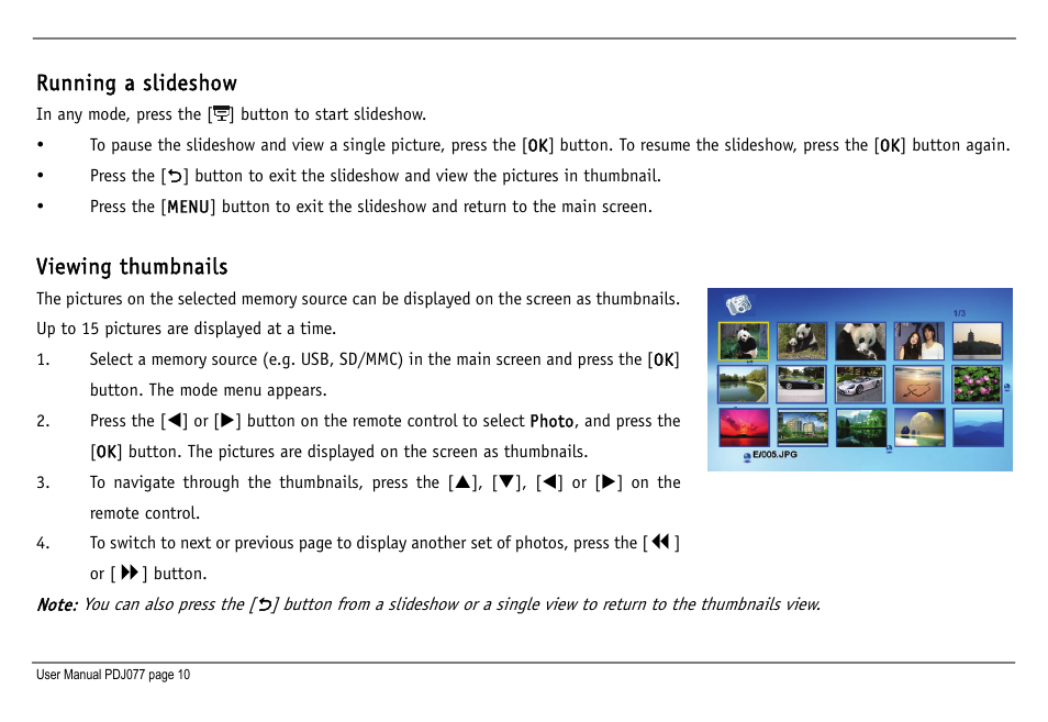 JOBO Photo Display PDJ077 User Manual | Page 13 / 23
