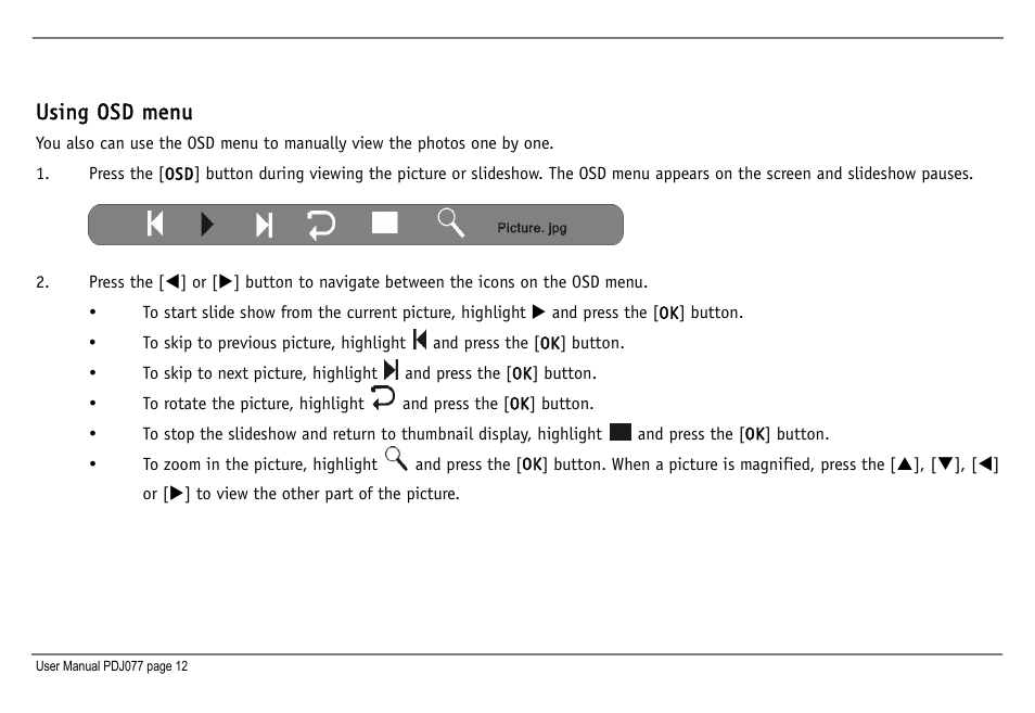 JOBO Photo Display PDJ077 User Manual | Page 15 / 23