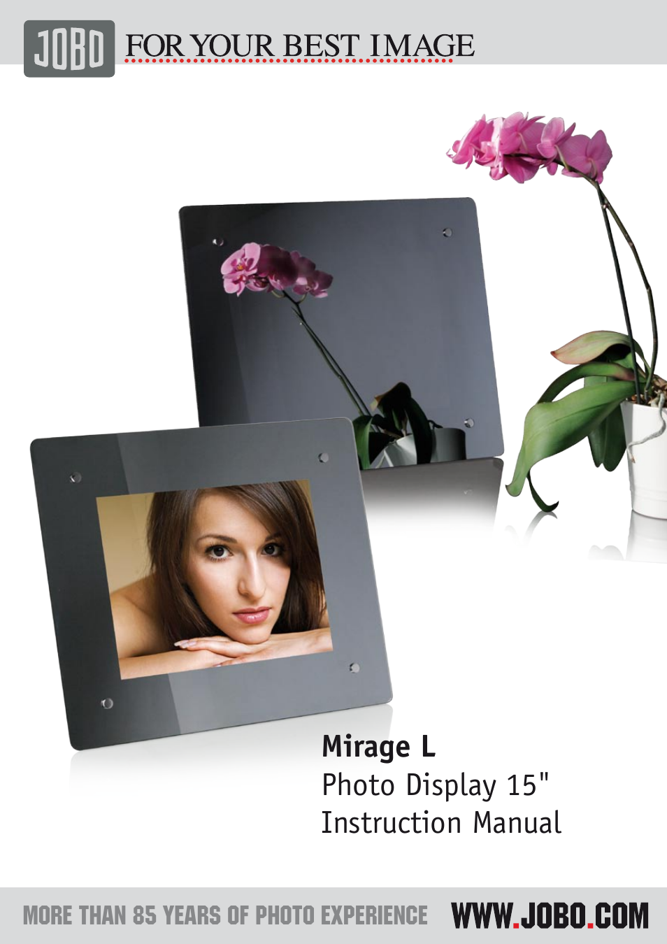 JOBO Photo Display Mirage L User Manual | 8 pages