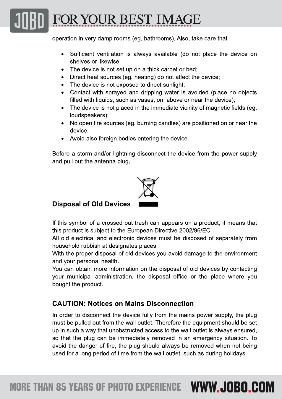 JOBO PDJL007 User Manual | Page 3 / 11