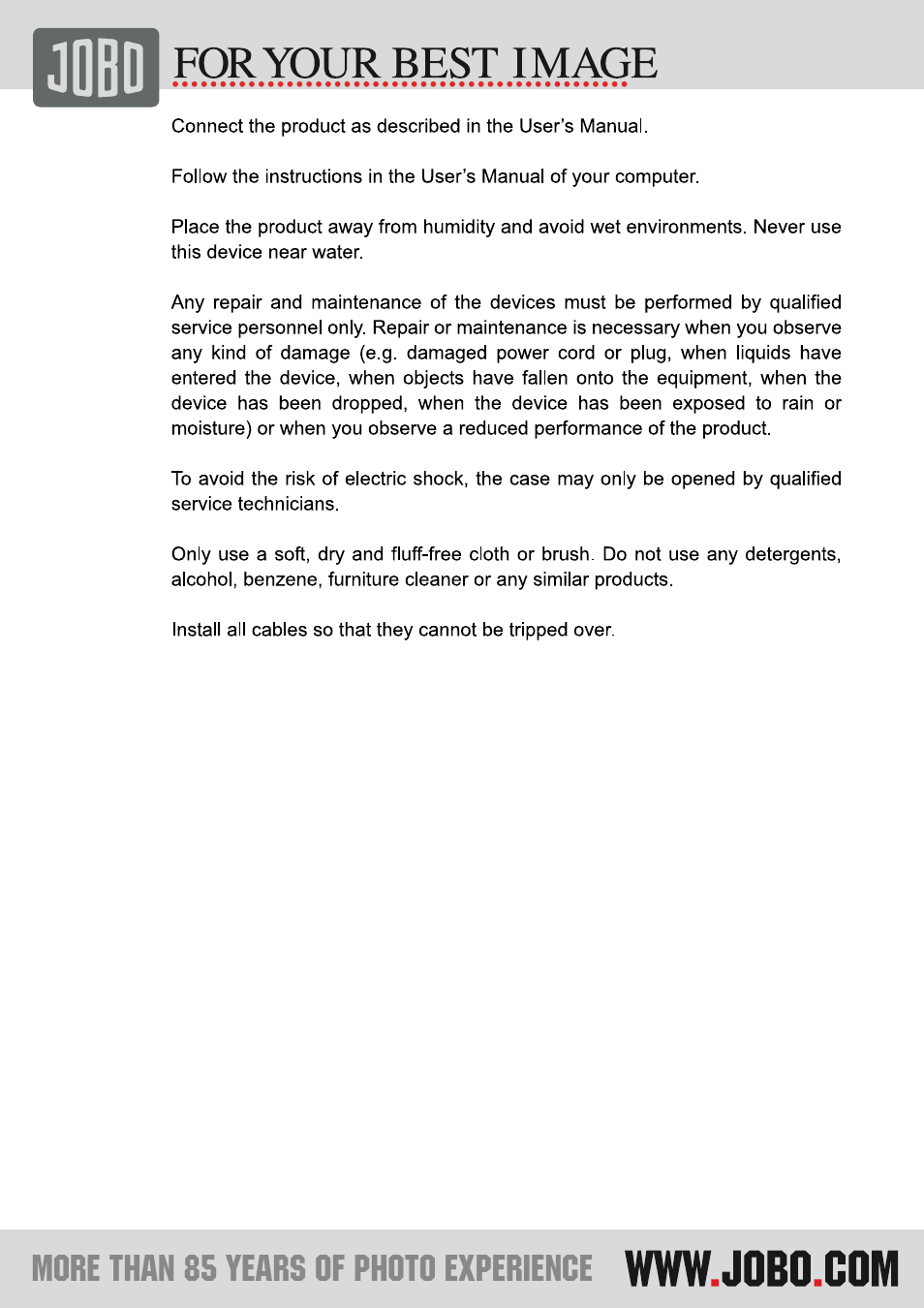 JOBO PDJL007 User Manual | Page 4 / 11