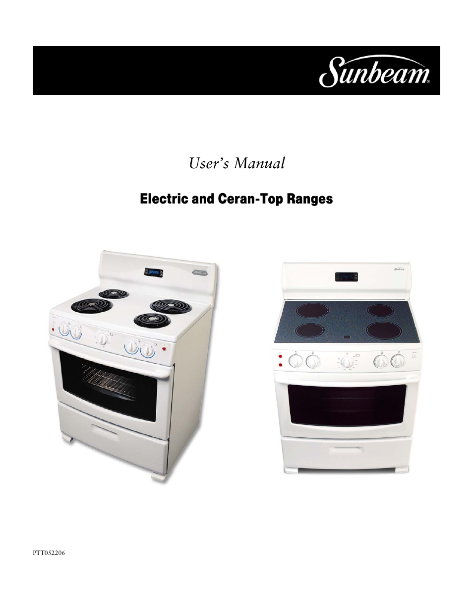 Jarden consumer Solutions Electric and Ceran-Top Ranges User Manual | 14 pages