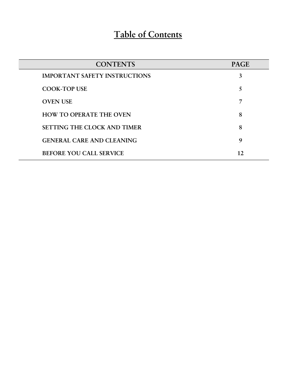 Jarden consumer Solutions Electric and Ceran-Top Ranges User Manual | Page 2 / 14