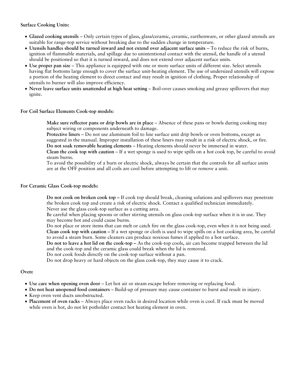 Jarden consumer Solutions Electric and Ceran-Top Ranges User Manual | Page 4 / 14