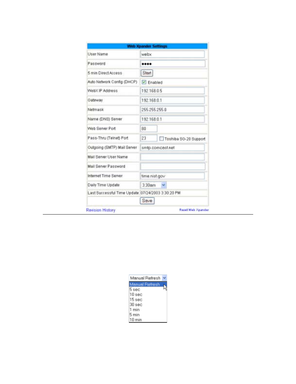 JDS Uniphase WEB XPANDER RS-232 User Manual | Page 13 / 34