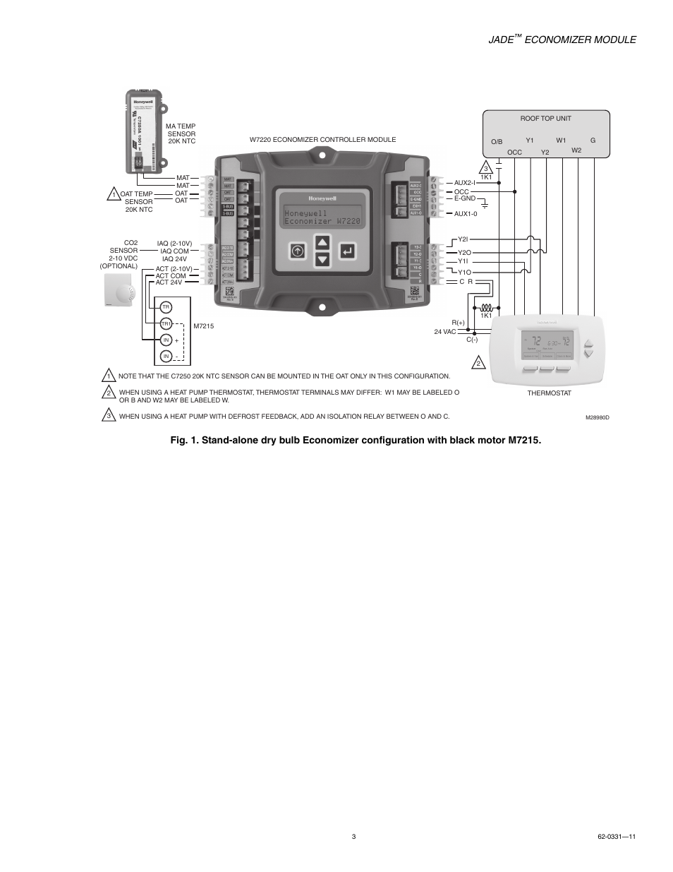 Jade, Economizer module | Jade Range W7220 User Manual | Page 3 / 20