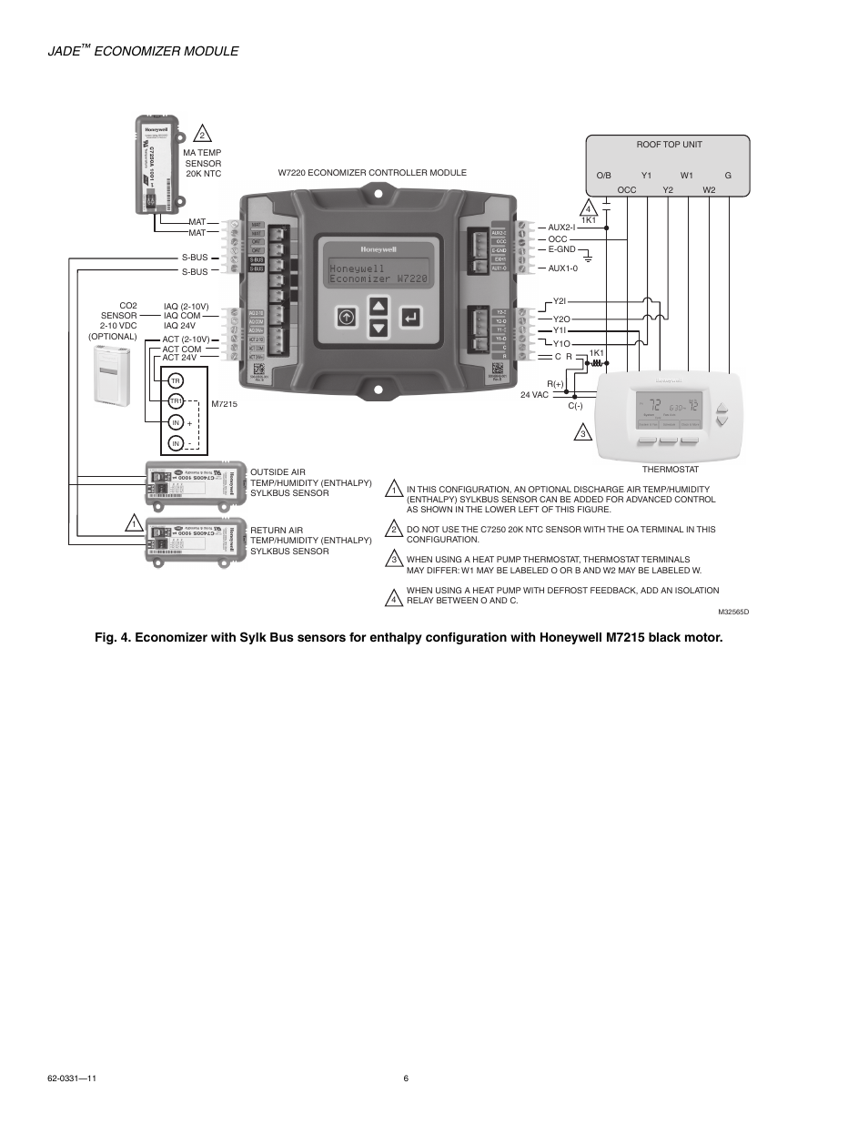 Jade, Economizer module | Jade Range W7220 User Manual | Page 6 / 20