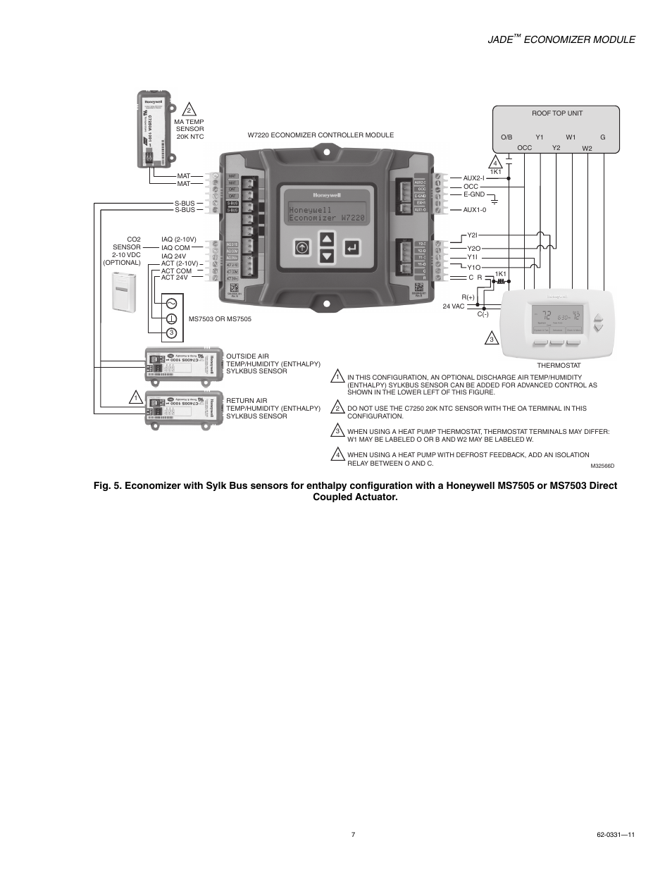 Jade, Economizer module | Jade Range W7220 User Manual | Page 7 / 20