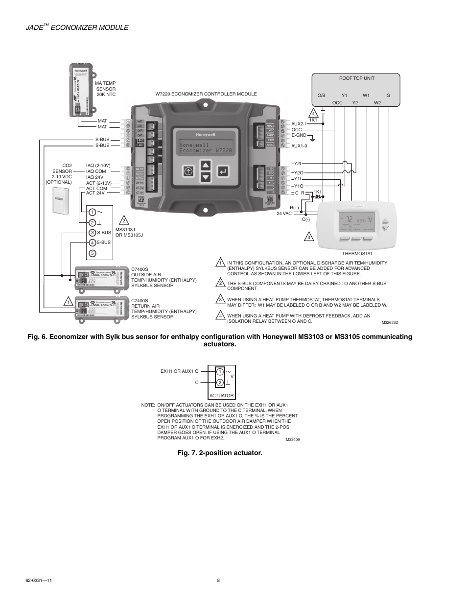 Jade, Economizer module | Jade Range W7220 User Manual | Page 8 / 20