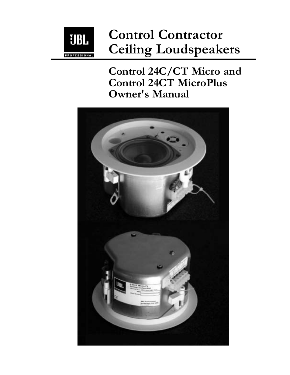 JBL 24C/CT User Manual | 16 pages