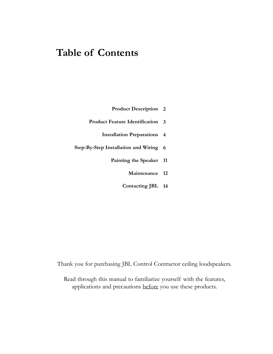 JBL 24C/CT User Manual | Page 2 / 16