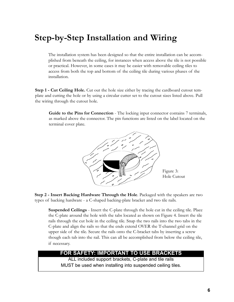 Step-by-step installation and wiring | JBL 24C/CT User Manual | Page 7 / 16