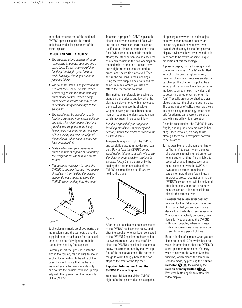 JBL CVPD50 User Manual | Page 40 / 116