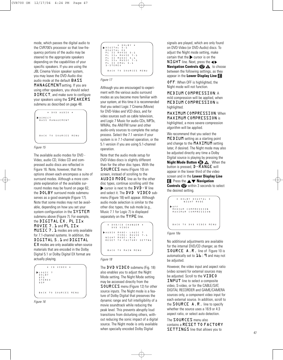 JBL CVPD50 User Manual | Page 47 / 116