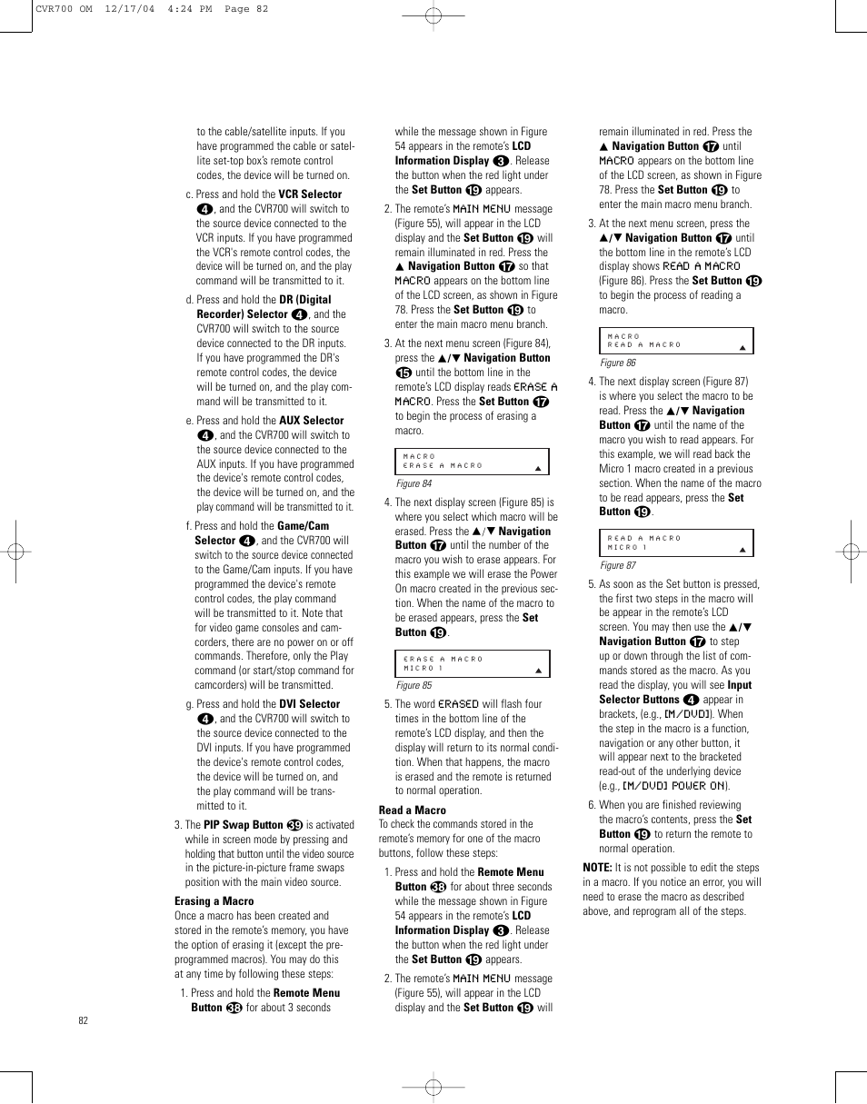 JBL CVPD50 User Manual | Page 82 / 116