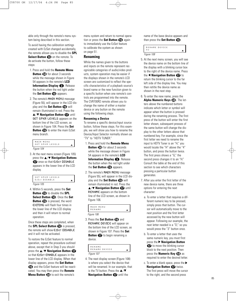 JBL CVPD50 User Manual | Page 85 / 116