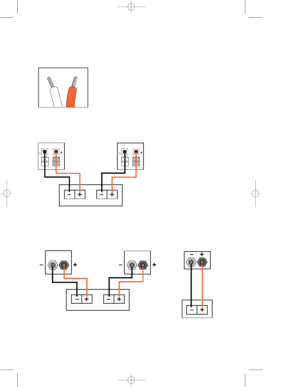 Connection tips, Speaker connections | JBL CM42 User Manual | Page 4 / 6