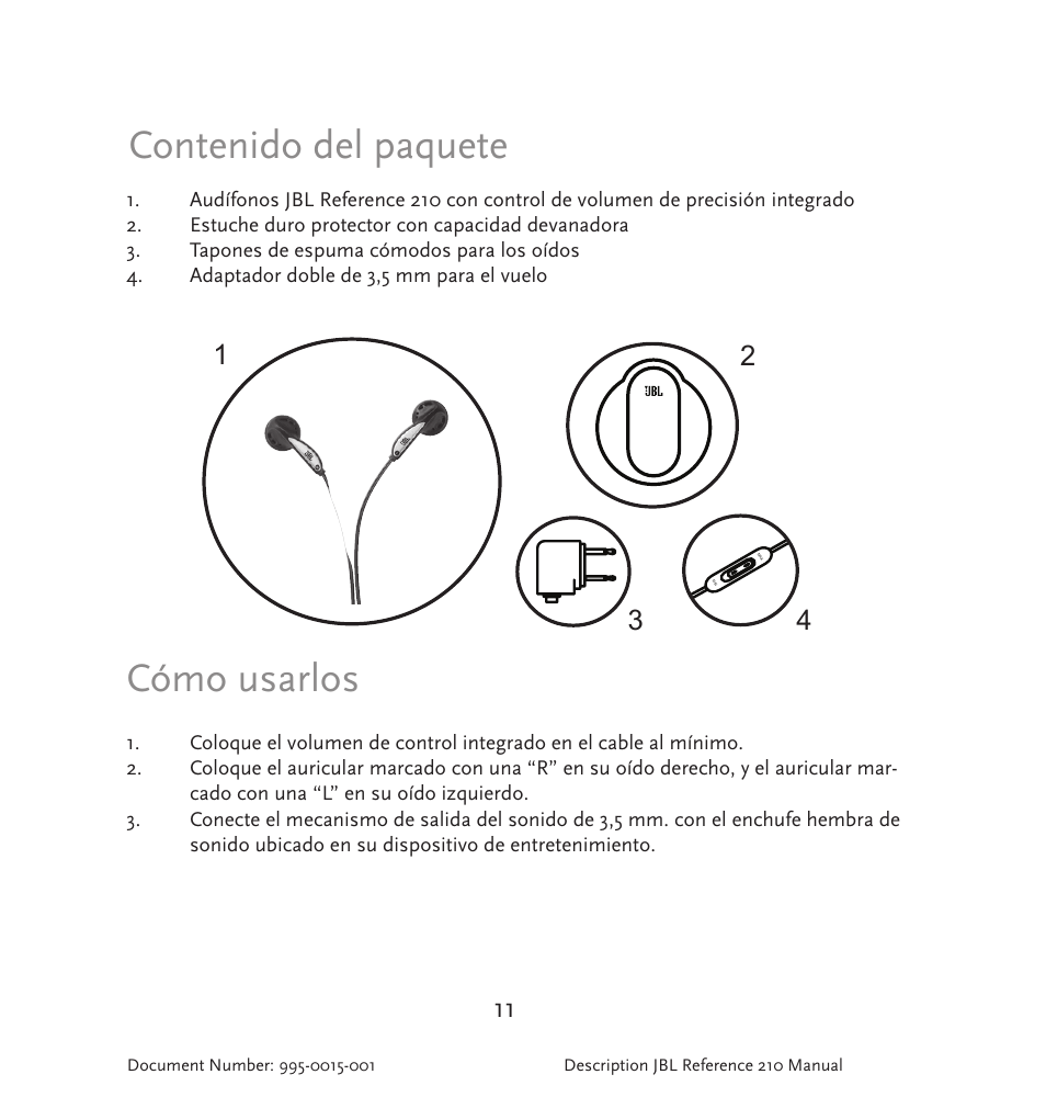 JBL 210 User Manual | Page 12 / 29