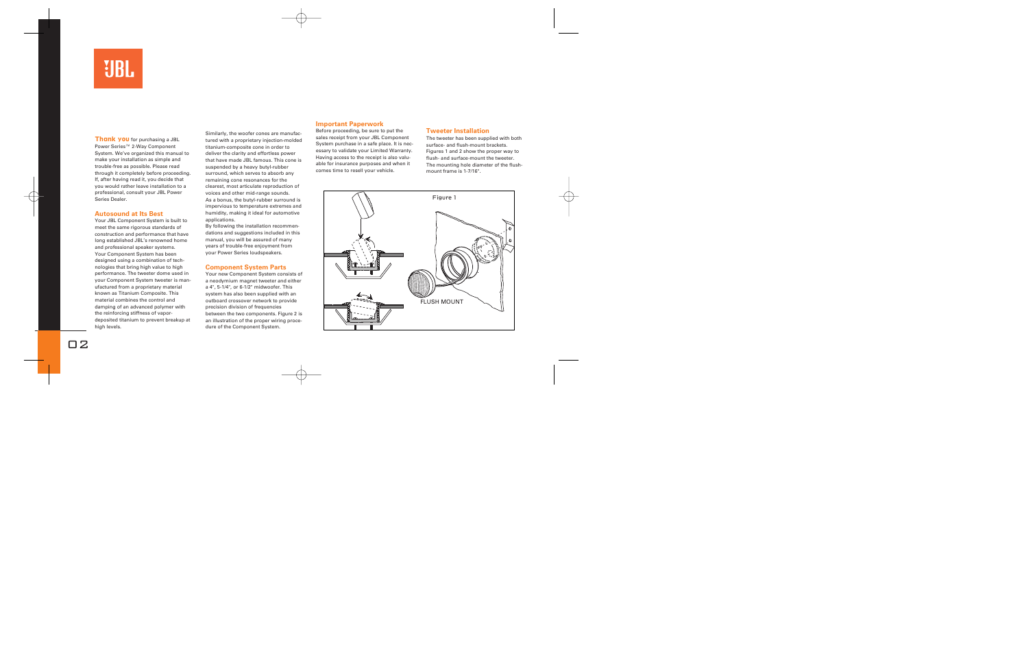 JBL Power P62c User Manual | Page 2 / 8