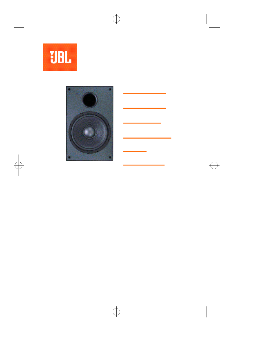 JBL TLX PS10 User Manual | 6 pages