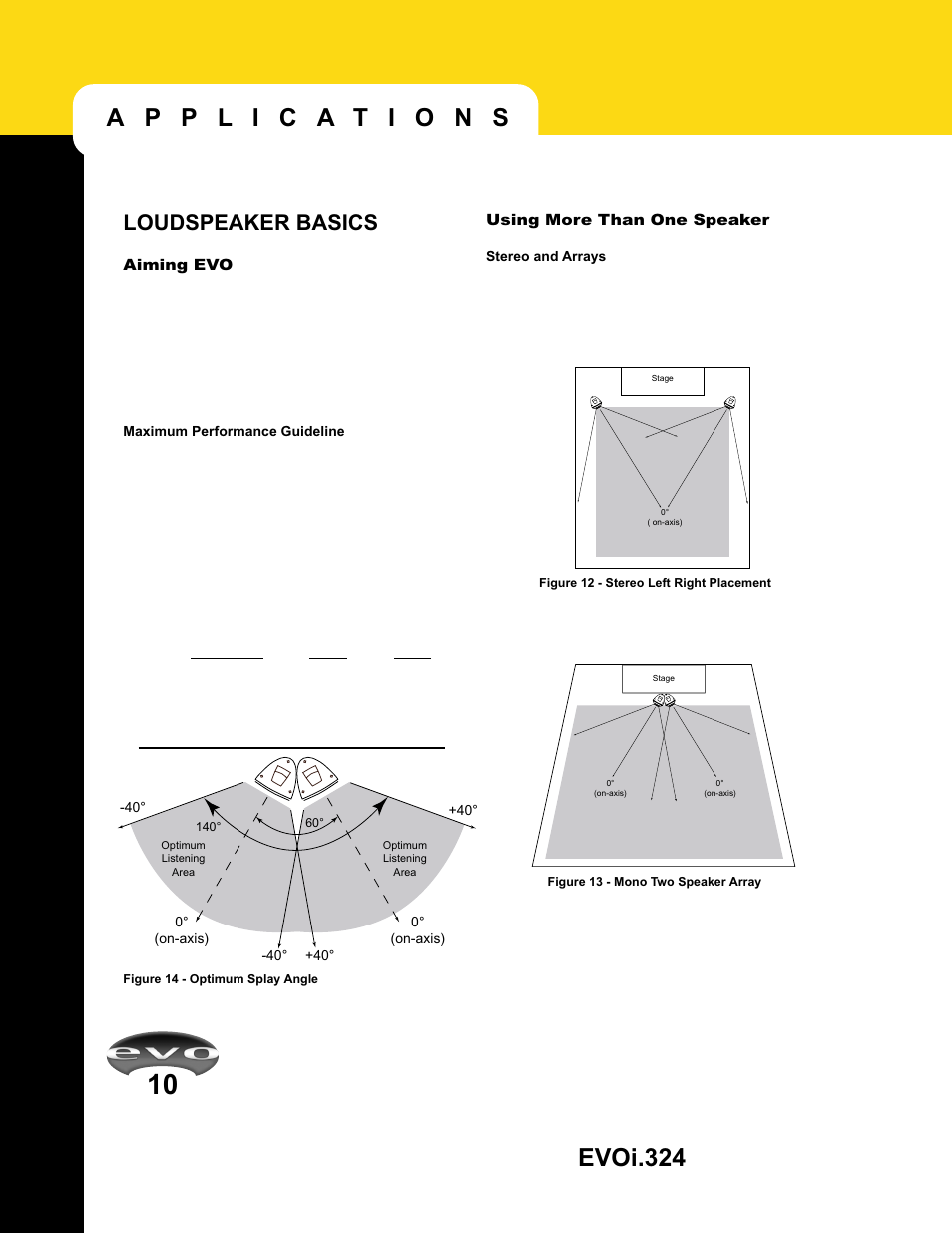 Evoi.324, Loudspeaker basics | JBL EVO1.324 User Manual | Page 12 / 28