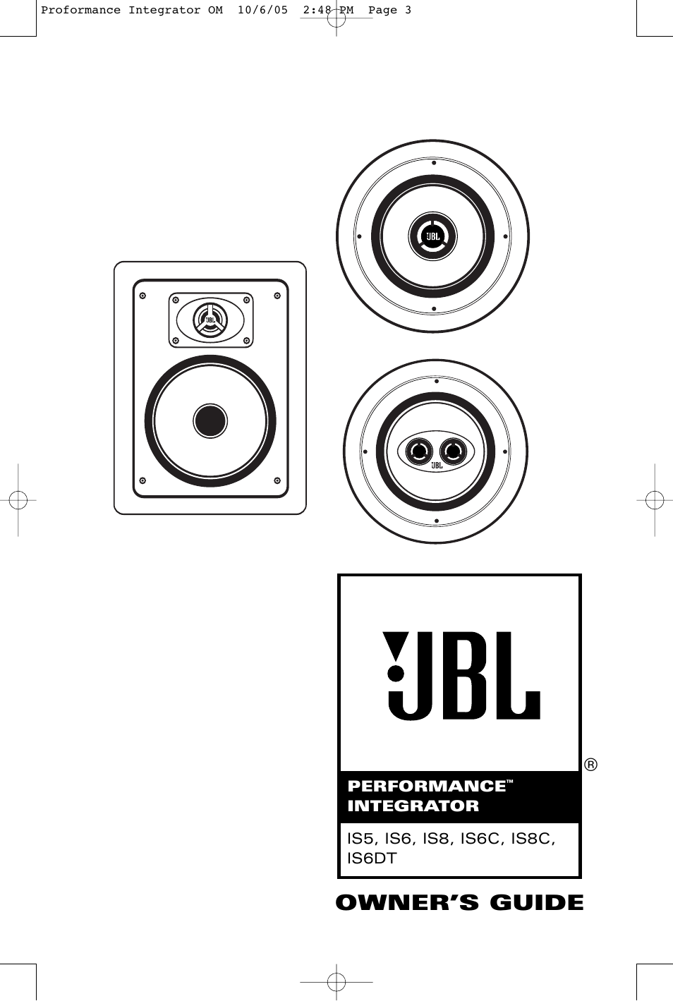 JBL IS8C User Manual | 8 pages