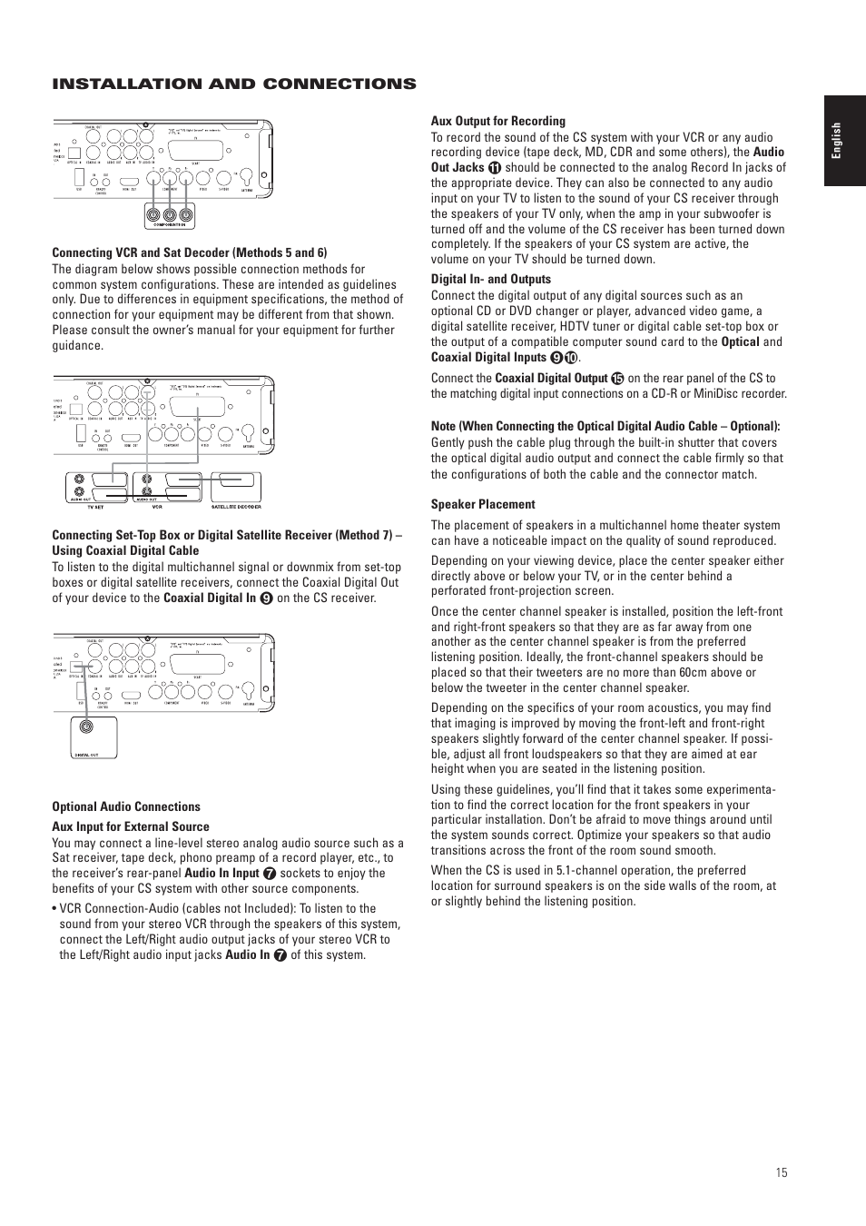 JBL CS3 User Manual | Page 15 / 36