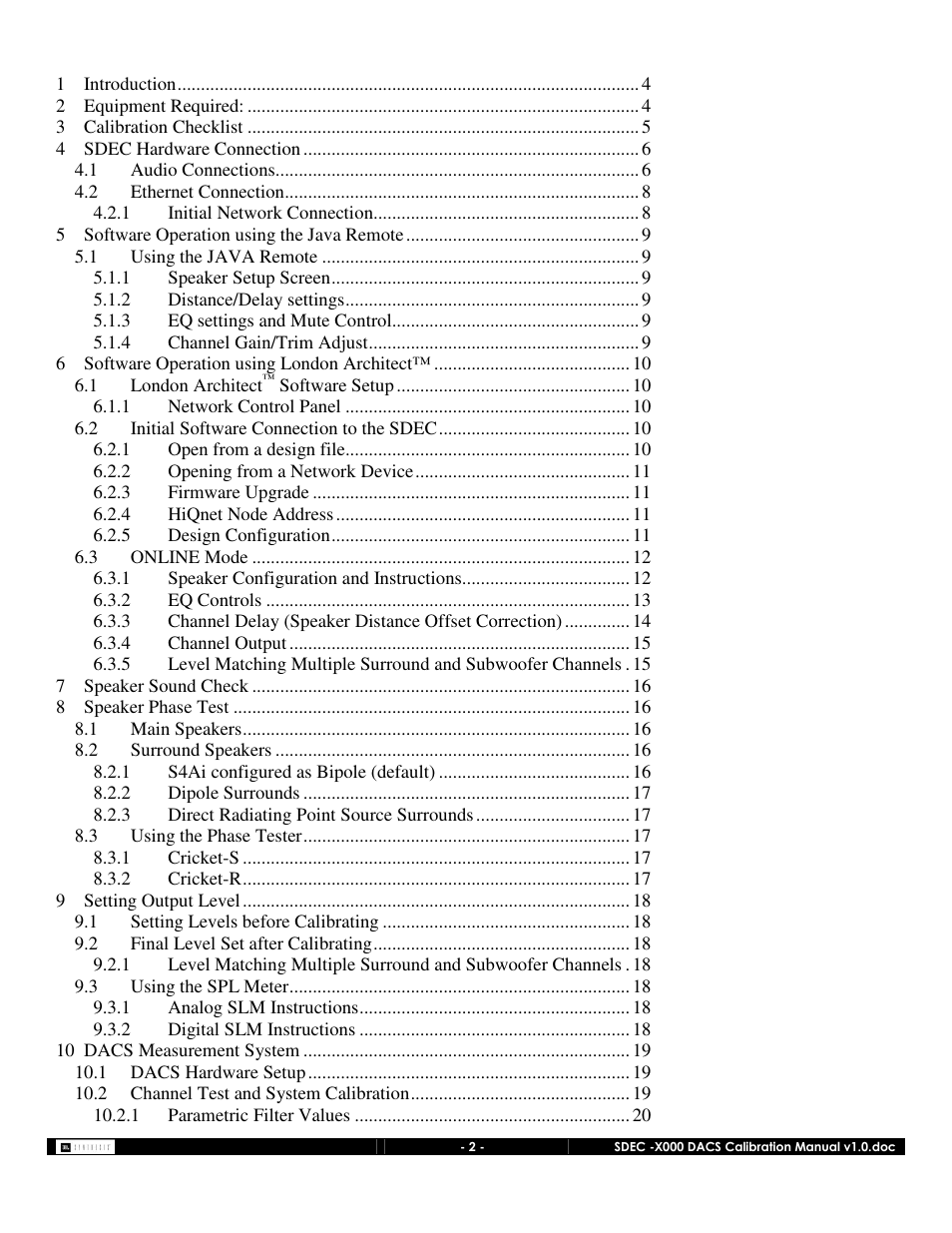 JBL SDEC-4000 User Manual | Page 2 / 24