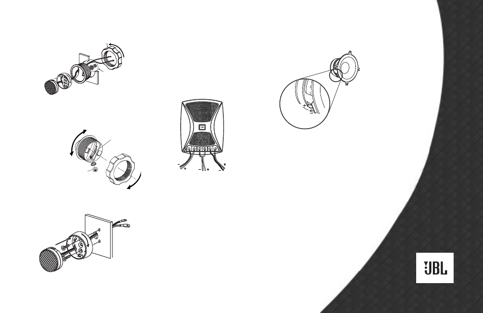 Installation connections | JBL gto506c User Manual | Page 3 / 4