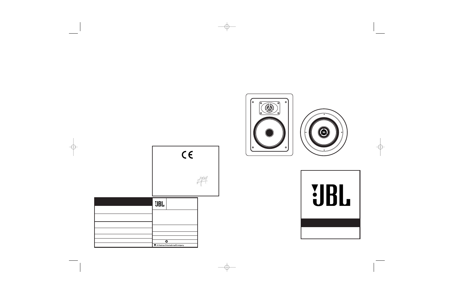 JBL 6C User Manual | 4 pages