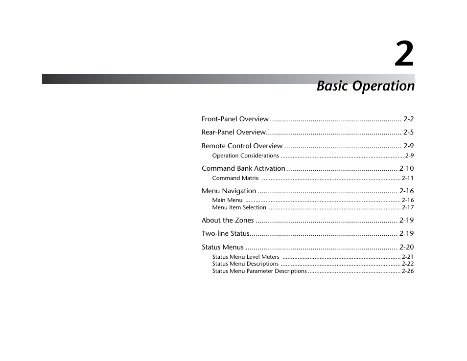 Basic operation | JBL SYNTHESIS SDP-40HD User Manual | Page 13 / 190