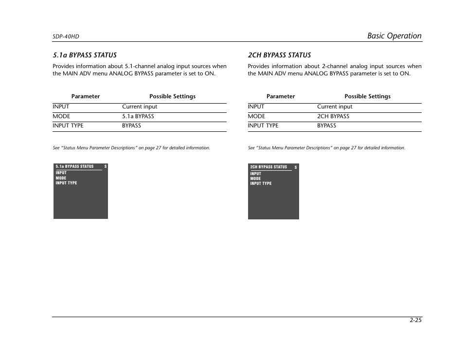 Basic operation | JBL SYNTHESIS SDP-40HD User Manual | Page 37 / 190