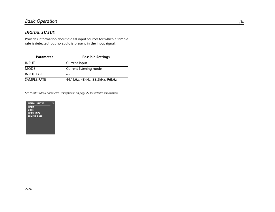 Basic operation | JBL SYNTHESIS SDP-40HD User Manual | Page 38 / 190